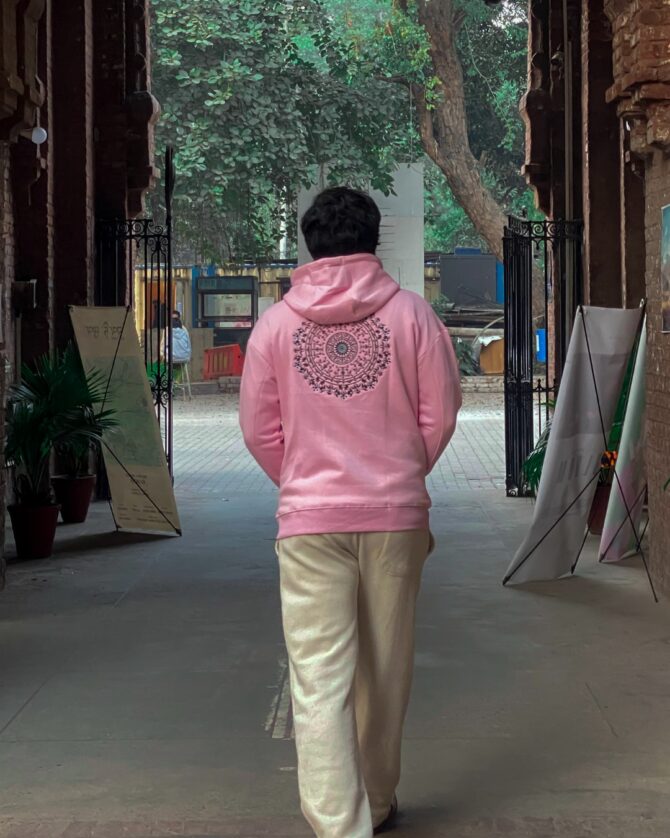 Pink Mongolian Hoodie